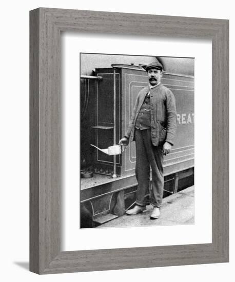 A Train Driver, London, 1926-1927-null-Framed Giclee Print