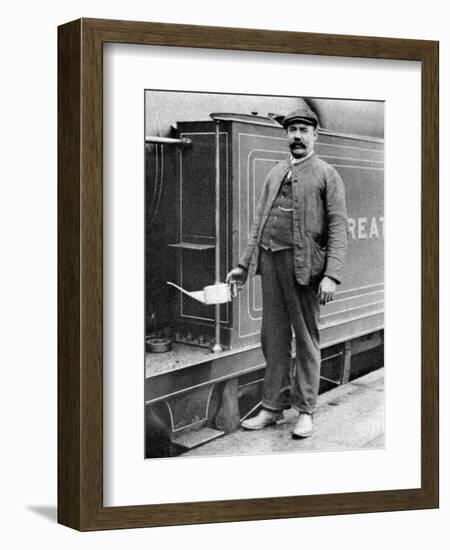 A Train Driver, London, 1926-1927-null-Framed Giclee Print