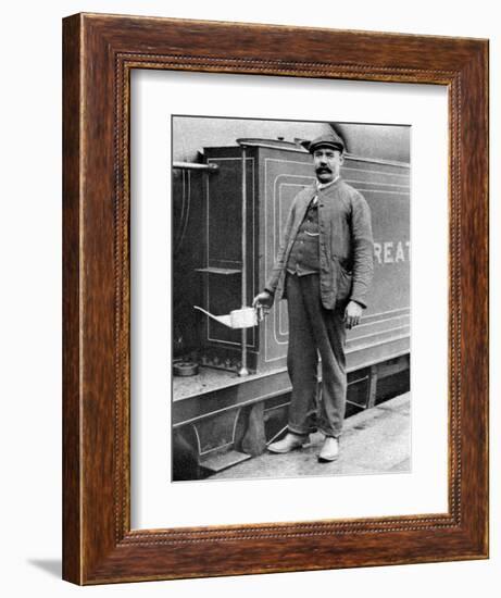 A Train Driver, London, 1926-1927-null-Framed Giclee Print