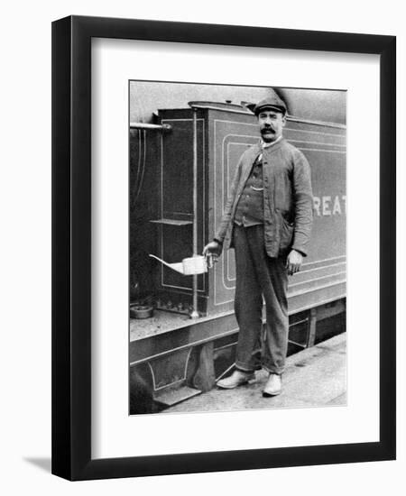 A Train Driver, London, 1926-1927-null-Framed Giclee Print