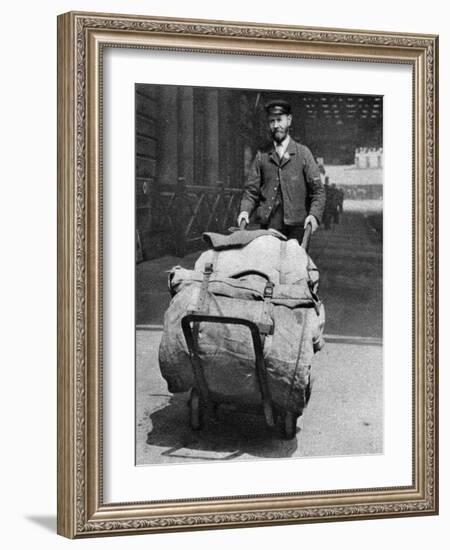 A Train Porter, London, 1926-1927-null-Framed Giclee Print