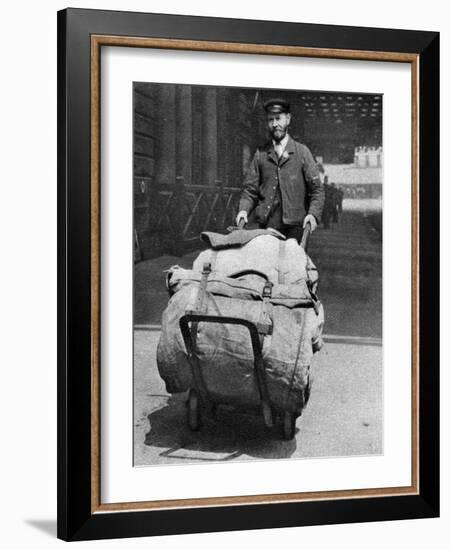 A Train Porter, London, 1926-1927-null-Framed Giclee Print