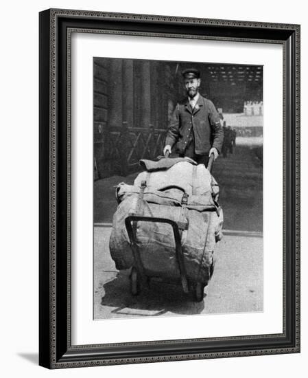 A Train Porter, London, 1926-1927-null-Framed Giclee Print