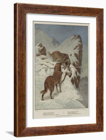 A Traveller, by the Faithful Hound-Basil Bradley-Framed Giclee Print