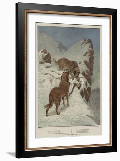 A Traveller, by the Faithful Hound-Basil Bradley-Framed Giclee Print