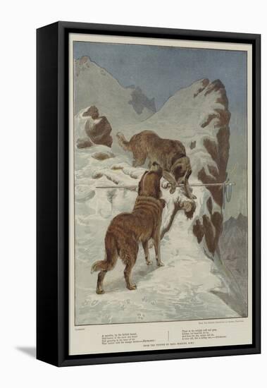 A Traveller, by the Faithful Hound-Basil Bradley-Framed Premier Image Canvas