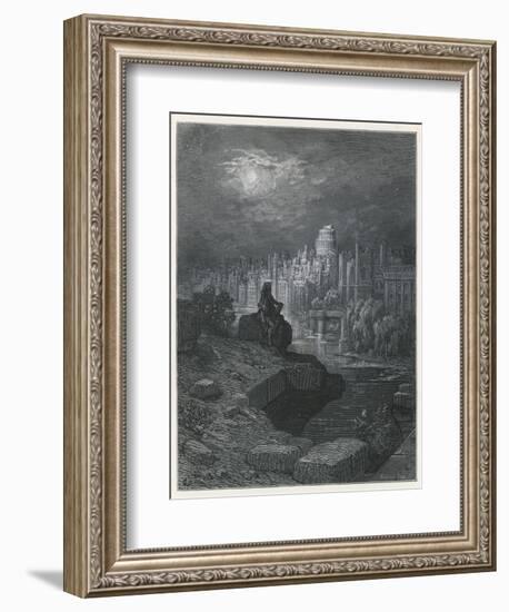 A Traveller from New Zealanad Contemplating the Ruins of London-Gustave Doré-Framed Giclee Print