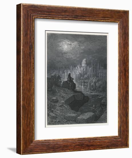 A Traveller from New Zealanad Contemplating the Ruins of London-Gustave Doré-Framed Giclee Print