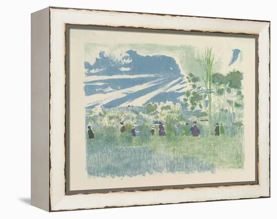 À Travers Champs , from the series Landscapes and Interiors, 1899-Edouard Vuillard-Framed Premier Image Canvas