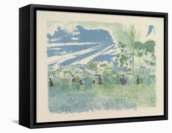 À Travers Champs , from the series Landscapes and Interiors, 1899-Edouard Vuillard-Framed Premier Image Canvas