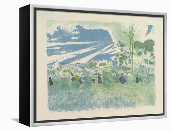 À Travers Champs , from the series Landscapes and Interiors, 1899-Edouard Vuillard-Framed Premier Image Canvas