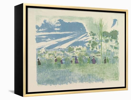 À Travers Champs , from the series Landscapes and Interiors, 1899-Edouard Vuillard-Framed Premier Image Canvas