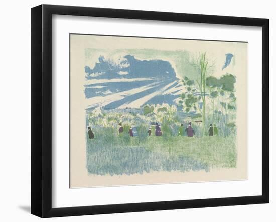 À Travers Champs , from the series Landscapes and Interiors, 1899-Edouard Vuillard-Framed Giclee Print