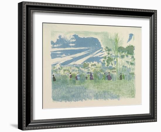 À Travers Champs , from the series Landscapes and Interiors, 1899-Edouard Vuillard-Framed Giclee Print