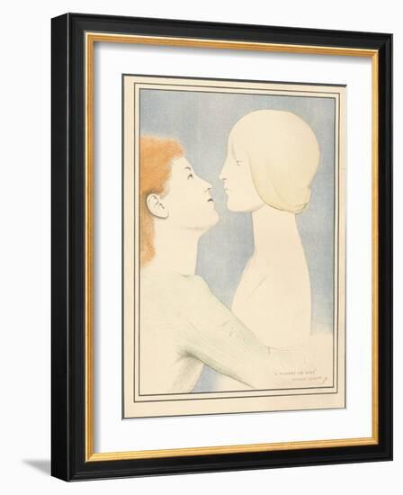 A Travers Les Ages, C1895-Fernand Khnopff-Framed Giclee Print