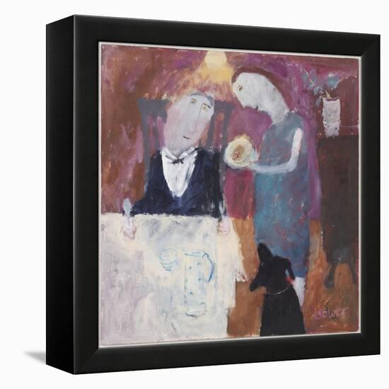 A Treat for Godfrey, 2008-Susan Bower-Framed Premier Image Canvas