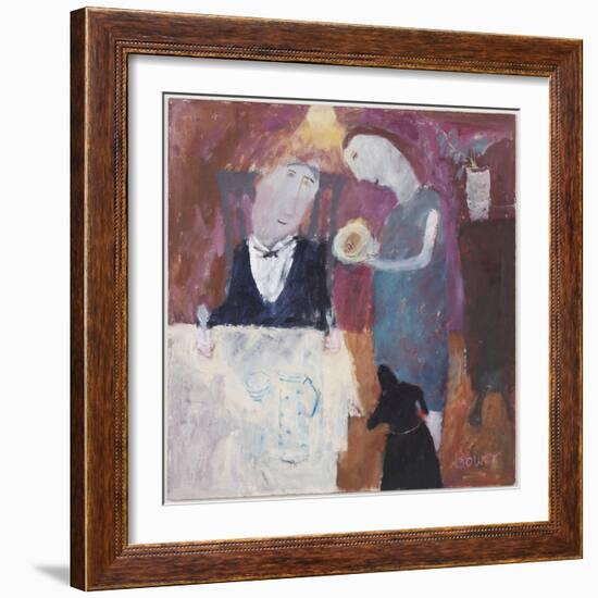 A Treat for Godfrey, 2008-Susan Bower-Framed Giclee Print