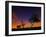 A Tree at Night with an Orange and Purple Sky-Alex Saberi-Framed Photographic Print