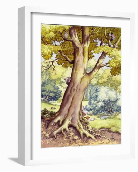 A Tree Full of Wildlife-Pat Nicolle-Framed Giclee Print