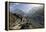 A Trekker on the Everest Base Camp Trail, Nepal-David Noyes-Framed Premier Image Canvas