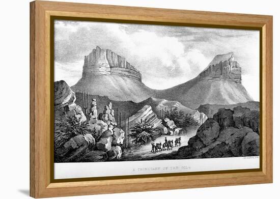 A Tributary of the Gila-C. B. Graham-Framed Premier Image Canvas