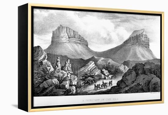 A Tributary of the Gila-C. B. Graham-Framed Premier Image Canvas