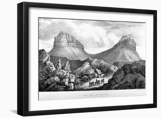 A Tributary of the Gila-C. B. Graham-Framed Giclee Print