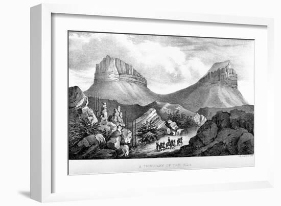 A Tributary of the Gila-C. B. Graham-Framed Giclee Print