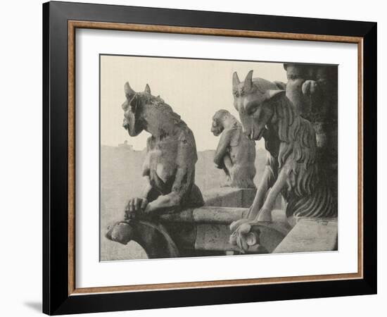 A Trio of Gargoyles--Framed Photographic Print