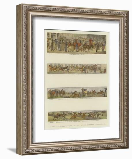 A Trip to Leicestershire, or the Melton Mowbray Panorama, 1820-Henry Alken-Framed Giclee Print