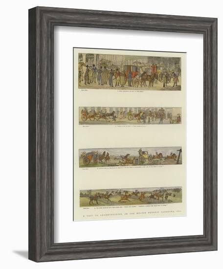 A Trip to Leicestershire, or the Melton Mowbray Panorama, 1820-Henry Alken-Framed Giclee Print