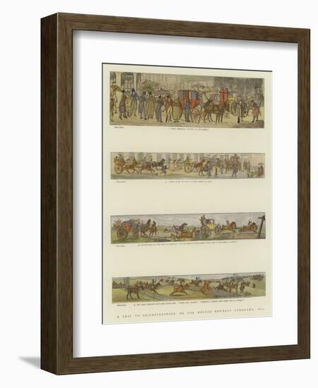 A Trip to Leicestershire, or the Melton Mowbray Panorama, 1820-Henry Alken-Framed Giclee Print