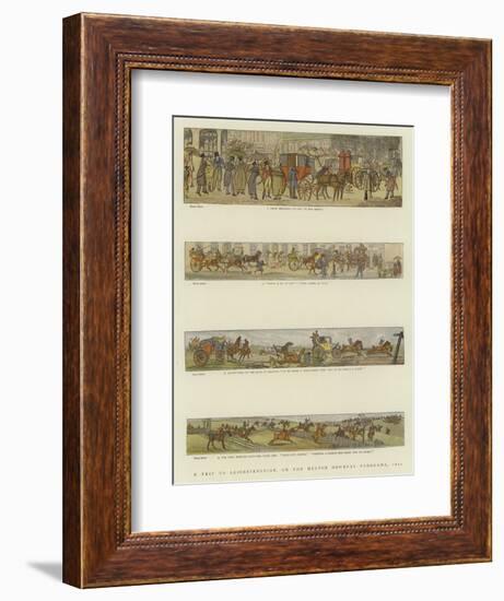 A Trip to Leicestershire, or the Melton Mowbray Panorama, 1820-Henry Alken-Framed Giclee Print