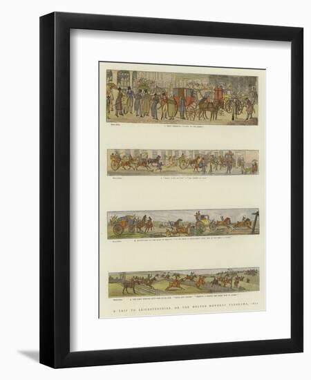 A Trip to Leicestershire, or the Melton Mowbray Panorama, 1820-Henry Alken-Framed Giclee Print