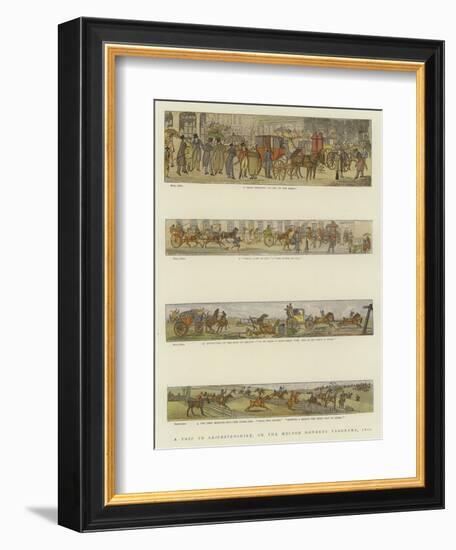 A Trip to Leicestershire, or the Melton Mowbray Panorama, 1820-Henry Alken-Framed Giclee Print