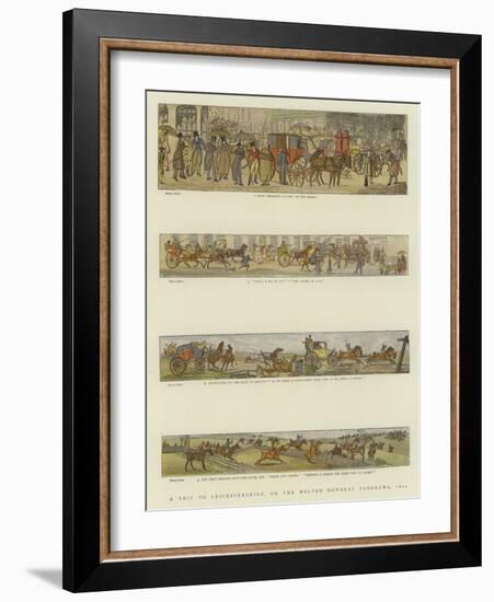 A Trip to Leicestershire, or the Melton Mowbray Panorama, 1820-Henry Alken-Framed Giclee Print