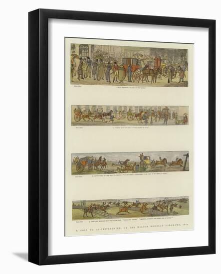 A Trip to Leicestershire, or the Melton Mowbray Panorama, 1820-Henry Alken-Framed Giclee Print