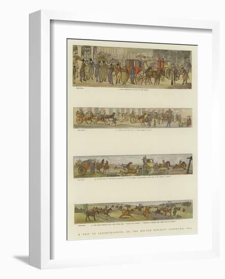 A Trip to Leicestershire, or the Melton Mowbray Panorama, 1820-Henry Alken-Framed Giclee Print