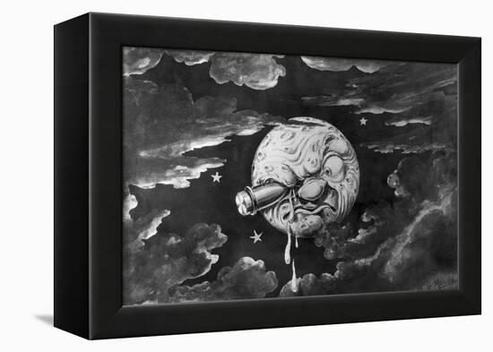 A Trip to the Moon, from French Movie-null-Framed Premier Image Canvas