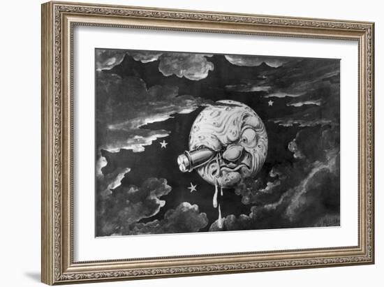 A Trip to the Moon, from French Movie-null-Framed Giclee Print