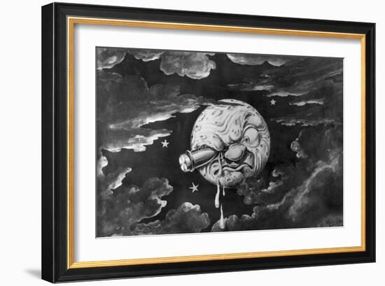 A Trip to the Moon, from French Movie-null-Framed Giclee Print