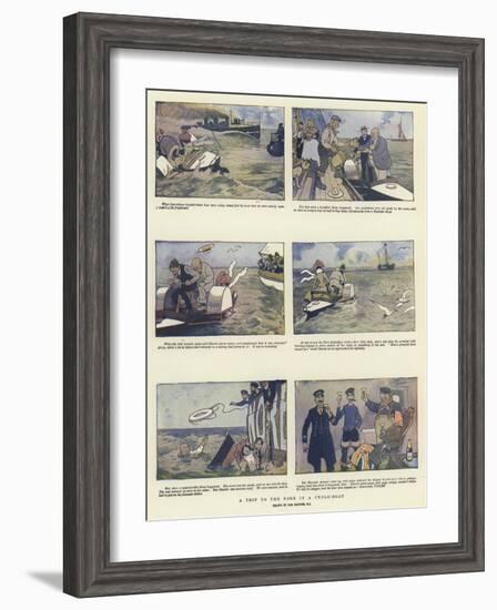 A Trip to the Nore in a Cycle-Boat-Tom Browne-Framed Giclee Print