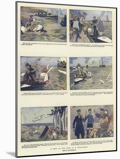 A Trip to the Nore in a Cycle-Boat-Tom Browne-Mounted Giclee Print