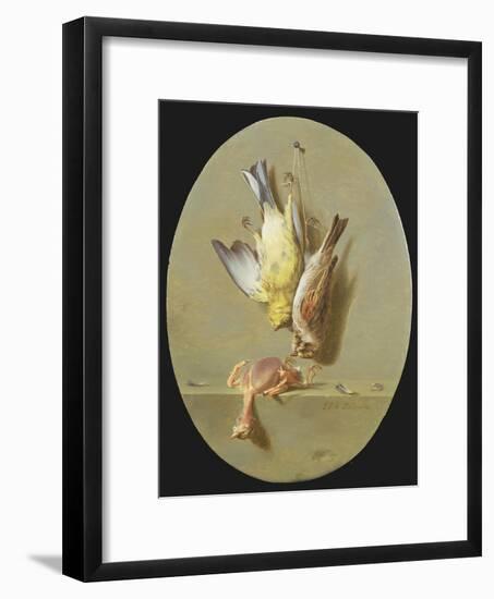 A Trompe L'Oeil of Dead Songbirds-Jean Joseph Xavier Bidauld-Framed Giclee Print