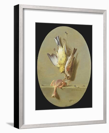 A Trompe L'Oeil of Dead Songbirds-Jean Joseph Xavier Bidauld-Framed Giclee Print