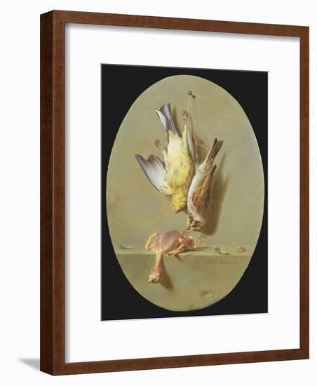 A Trompe L'Oeil of Dead Songbirds-Jean Joseph Xavier Bidauld-Framed Giclee Print