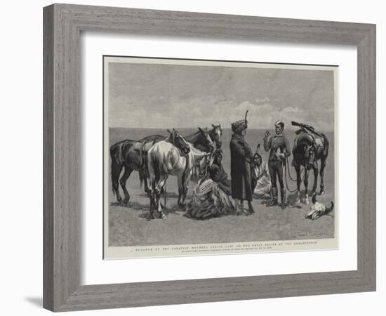 A Trooper of the Canadian Mounted Police Lost on the Great Plains of the Saskatchewan-Frederic Remington-Framed Giclee Print