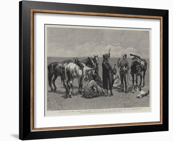 A Trooper of the Canadian Mounted Police Lost on the Great Plains of the Saskatchewan-Frederic Remington-Framed Giclee Print