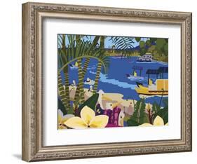 A Tropical Summer Day-Cindy Wider-Framed Giclee Print