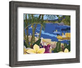 A Tropical Summer Day-Cindy Wider-Framed Giclee Print